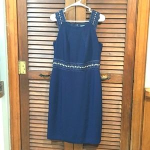 ANTONIO MELANI Navy Midi Dress